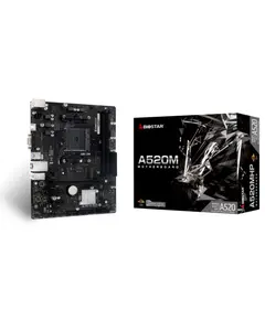 დედა დაფა Biostar AMD A520, Socket AM4, uATX, GbE LAN DDR4 - Primestore.ge