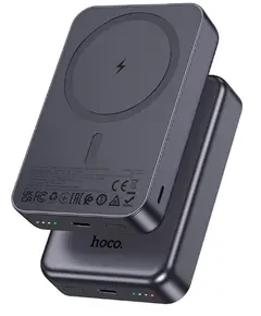 პორტატული დამტენი HocoJ160A Original magnetic power bank(10000mAh) metal grey  - Primestore.ge