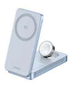 UGREEN W757 (65901) Magnetic Charger, MagFlow 25W, 3-in-1 Wireless Charger, Blue