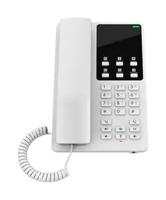 IP ტელეფონი Grandstream GHP620, White Compact Hotel IP Phones, 2 lines, 2 SIP accounts, One 10/100 Mbsps Ethernet ports, PoE, No PSU included - Primestore.ge