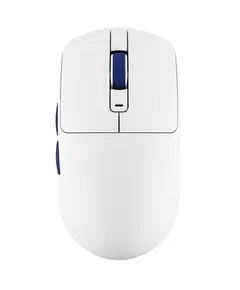მაუსი Royal Kludge RK M30 Gaming Mouse Wireless, 2.4GHz, Bluetooth, USB White Blue - Primestore.ge