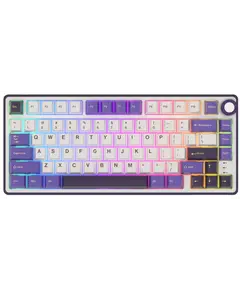 კლავიატურა Royal Kludge RK R75 RGB Mechanical Keyboard, Brown switch, Hot Swappable, Hot Swappable, Type-C wired, Blackberry - Primestore.ge