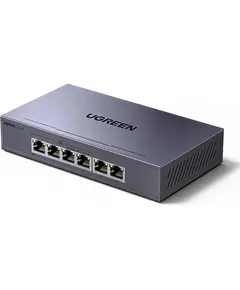 Switch UGREEN CM741 (35371EU), 6-Port Gigabit, PoE+ Switch, Grey