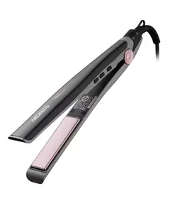 თმის გასასწორებელი Ardesto Hair straightener Pink Touch, 32W, 110-200C, ceramics, gray+pink - Primestore.ge