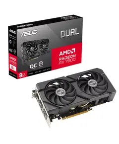 ვიდეო დაფა ASUS Graphic Card Radeon RX 7600 8GB GDDR6 DUAL OC EVO DUAL-RX7600-O8G-EVO - Primestore.ge