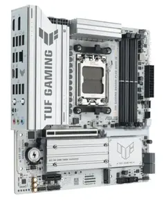 დედა დაფა ASUS Motherboard TUF GAMING B850M-PLUS WIFI7 W sAM5 B850 4xDDR5 M.2 HDMI DP Wi-Fi BT mATX white - Primestore.ge