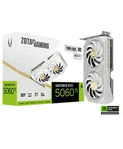 ვიდეო დაფა ZOTAC Graphic Adapter GeForce RTX 5060 Ti 12GB GDDR7 Twin Edge OC White Edition - Primestore.ge