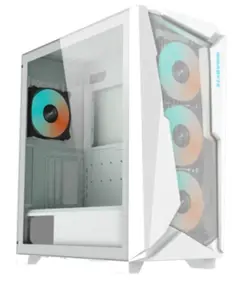 კომპიუტერის ქეისი Gigabyte C301GW 4x120mm ARGB Fans Mid Tower White - Primestore.ge