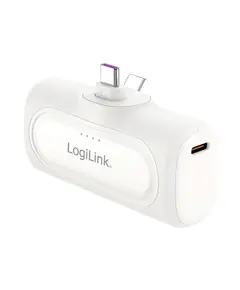 პორტატული დამტენი Logilink PA0349W 5000 mAh 2xUSB-C Quick Charge Function Power Bank White - Primestore.ge