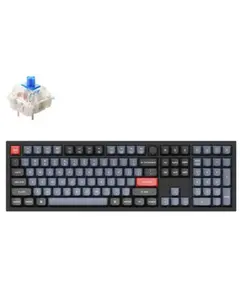 კლავიატურა Keychron Q6 104Key, Gateron G PRO Blue, Hot-Swap, QMK, Knob, USB-A, EN, RGB - Primestore.ge