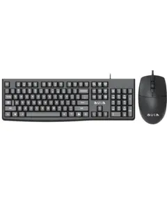 კლავიატურა და მაუსი AULA AC290 Wired Keyboard and Mouse Combo Black - Primestore.ge