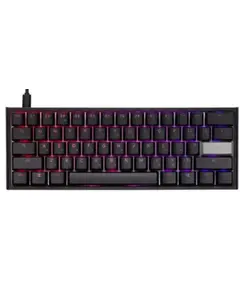 კლავიატურა Ducky One 2 Mini Cherry Speed Silver RGB LED UA/RU Black-White - Primestore.ge