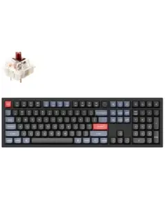 კლავიატურა Keychron Q6 104Key, Gateron G PRO Brown, Hot-Swap, QMK, Knob, USB-A, EN, RGB - Primestore.ge