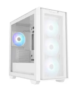 კომპიუტერის ქეისი Asus A21 Plus 4x120mm ARGB Fans Mini Tower White - 90DC00H3-B19010 - Primestore.ge