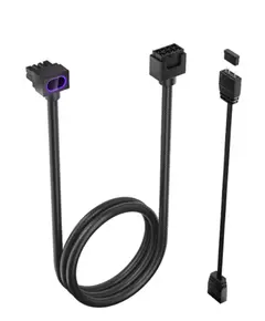 PSU კაბელის დამაგრძელებელი Asiahorse HYDRUS 8PIN GPU BLACK -B- 30CM - Primestore.ge