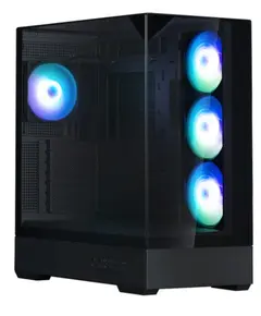 კომპიუტერის ქეისი Zalman PC case P40 Prism without PSU, 2xUSB3.0, 1xUSBType-C, 1x120mm ARGB, VGA 420мм, LCS ready, TG 3x Panels, ATX, black - Primestore.ge
