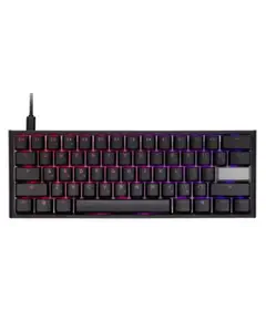 კლავიატურა Ducky One 2 Mini Cherry Brown RGB LED UA/RU Black-White - Primestore.ge