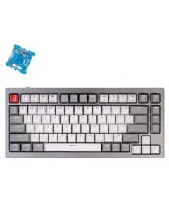 კლავიატურა Keychron Q1 75Key, Gateron Phantom Blue, Hot-Swap, QMK, Knob, USB-A, EN, RGB - Primestore.ge