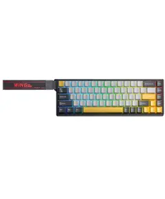 კლავიატურა AULA WIN68 HE MAX RGB Wired Gaming Keyboard dark Grey/light grey/Yellow (Wing Chun Magnetic Switch) - Primestore.ge
