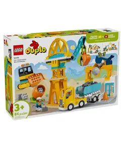 ლეგო LEGO Constructor DUPLO Town 3 in 1 Construction Site and Vehicles - Primestore.ge