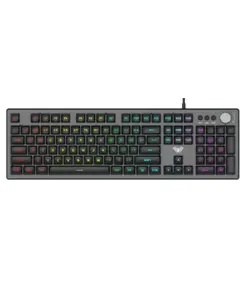 კლავიატურა AULA F2028 Wired RGB Keyboard Gray/Black keycap - Primestore.ge