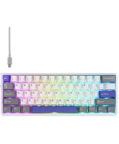 კლავიატურა AULA WIN60 HE MAX Edition RGB Wired Gaming Keyboard White/Grey/Blue (Wing Chun Magnetic Switch) - Primestore.ge