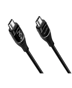 კაბელი Logilink CU0185 USB Type-C 240W PD Fast Charger Cable With E-mark &amp; Display Black 2m - Primestore.ge