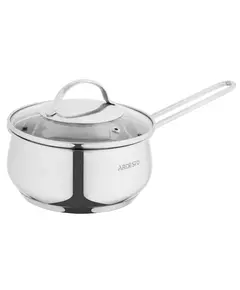 ქვაბი Ardesto Saucepan with glass lid Gemini Liguria, 1.3l, stainless steel - Primestore.ge