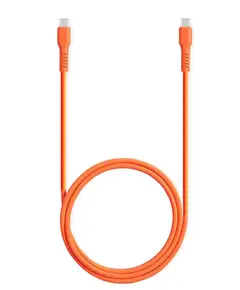 კაბელი TTEC USB-C - USB-C 60W PD/QC FAST CHARGING/DATA CABLE, 120CM, NEON ORANGE - Primestore.ge