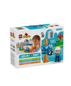 ლეგო LEGO Constructor DUPLO Town Blue Police Motorcycle - Primestore.ge