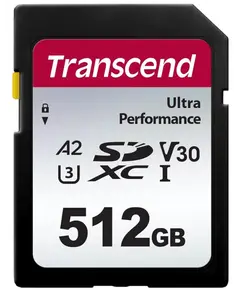 მეხსიერების ბარათი Transcend 512GB SD Card UHS-I U3 A2 Ultra Performance - Primestore.ge
