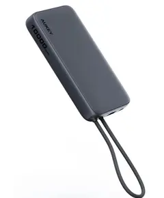 პორტატული დამტენი AUKEY PB-Y53P 10000mAh 22.5W 1A1C1C cable with C-C30CM data cable (Storm Gray) - Primestore.ge