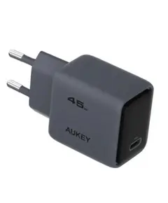 ადაპტერი AUKEY PA-C2 45W Charger, Single USB-C Port, Global Fast Charge Protocol, EU Plug, Dark Gray - Primestore.ge