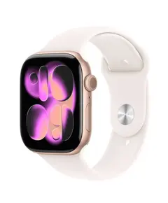 Smartwatch Apple Watch Series 11 GPS 42mm Rose Gold Aluminium Case with Light Blush Sport Band - S/M (MEU04RK/A)