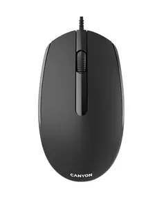 მაუსი CANYON M-10, Canyon Wired optical mouse with 3 buttons, DPI 1000, with 1.5M USB cable, black, 65*115*40mm, 0.1kg - Primestore.ge