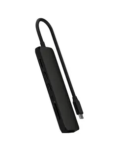 USB ჰაბი SATECHI 7-in-1 USB-C Slim Multiport Adapter with Ethernet (Black) - Primestore.ge