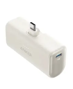 პორტატული დამტენი Anker Nano Power Bank 5000 mAh (22.5W, Built-In USB-C Connector) - White - Primestore.ge