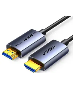 Video Cable UGREEN HD183 (55509), 8K, Fiber Optic HDMI To HDMI Cable, 40m, Grey/Black