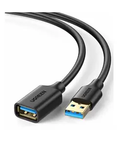 USB Extender UGREEN US129 (30127), USB 3.0 Male to USB Female, Extension Male Cable, 3m, Black