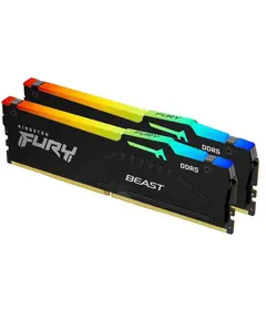 ოპერატიული მეხსიერება Kingston DDR5 64GB (2x32GB) DDR5 6400MT/s CL32 FURY Beast Black RGB EXPO - Primestore.ge