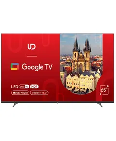 ტელევიზორი UDTV UD 65GUC5210 Google TV 16:9 3840x2160  178*/178* 300cd/m2  BT5.1 WiFi RJ45 Cl+ HDMIx2 USB2.0 DVB-T/T2/C/S2 - Primestore.ge