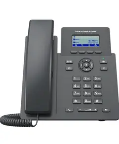 სტაციონარული ტელეფონი Grandstream GRP2601W, Essential P Phone, 2 SIP accounts, 2 lines, 2x Ethernet 10/100 no PoE, Wi-Fi, 132x48 (2.41") LCD, 5V/0.6A PSU - Primestore.ge