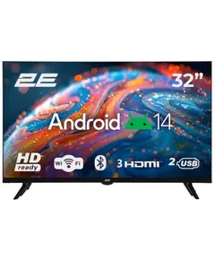 ტელევიზორი 2E TV Set 32" LED HD 60Hz Smart Android Black - Primestore.ge