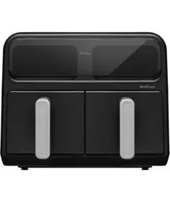 აეროგრილი Amica 2400W, bowl 2*4.0L, touch control, 8 auto. programs, plastic, black - Primestore.ge