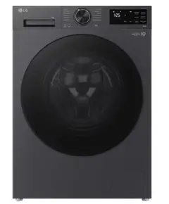 სარეცხი მანქანა LG F2X5FYNY6.AEBQME3 9 KG 85x60x46 1200 RPM Inverter Rotary Knob Add Wash LED Touch Display Black Tint door Matt Black - Primestore.ge