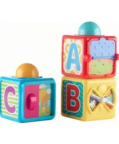სათამაშო კუბიკები MATTEL Stacking Action Blocks - Primestore.ge
