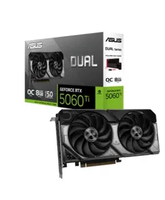 ვიდეო დაფა ASUS Graphic Card GeForce RTX 5060 Ti 8GB GDDR7 OC DUAL-RTX5060TI-O8G - Primestore.ge