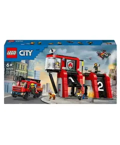 ლეგო LEGO Constructor City Fire station with a fire truck - Primestore.ge
