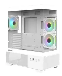 კომპიუტერის ქეისი Zalman PC case Chronix V2 without PSU, 1xUSB3.0, 1xUSB2.0, 1x Type C, 2x120mm ARGB Reverse,  4x120mm ARGB, VGA 410mm, LCS ready, TG Side/Front Panel, ATX, white - Primestore.ge