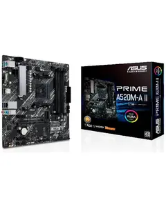 დედა დაფა ASUS Motherboard PRIME A520M-A II/CSM sAM4 A520 4xDDR4 HDMI D-Sub DP mATX - Primestore.ge